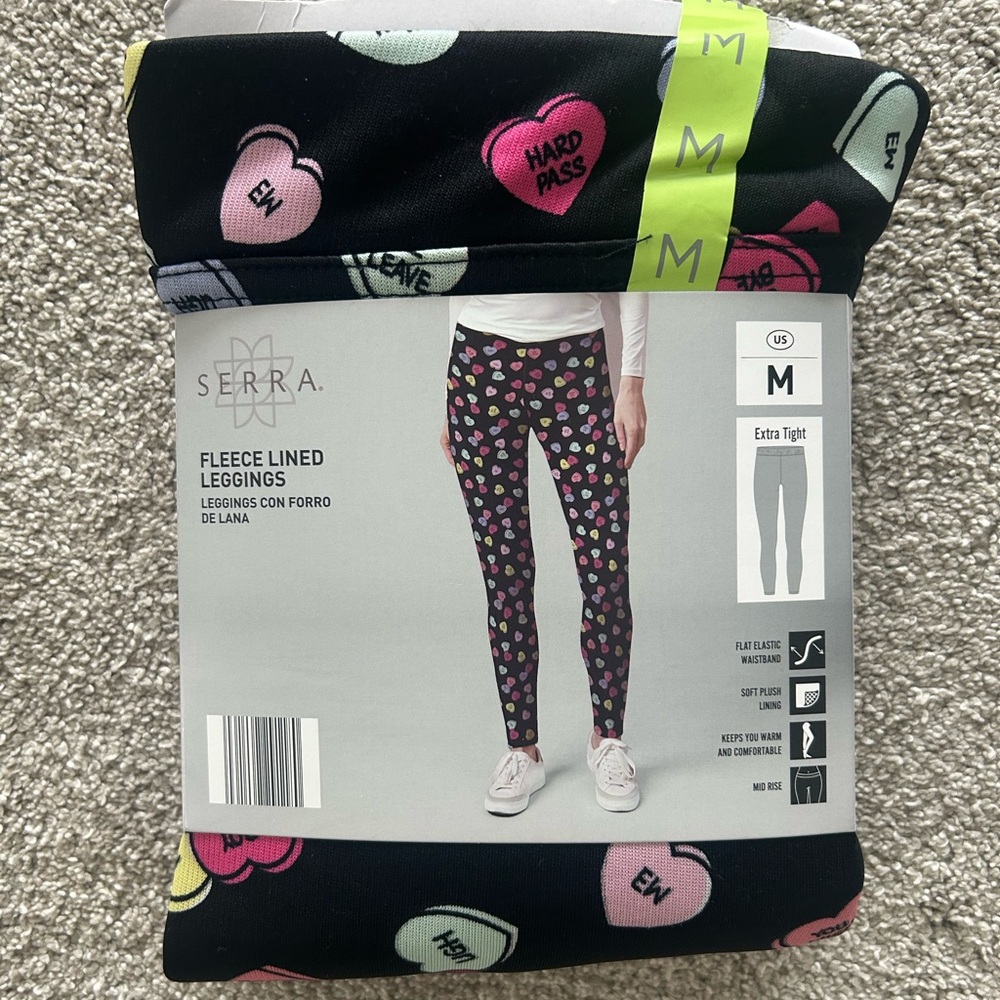 ALDI Conversation Hearts Valentine Leggings